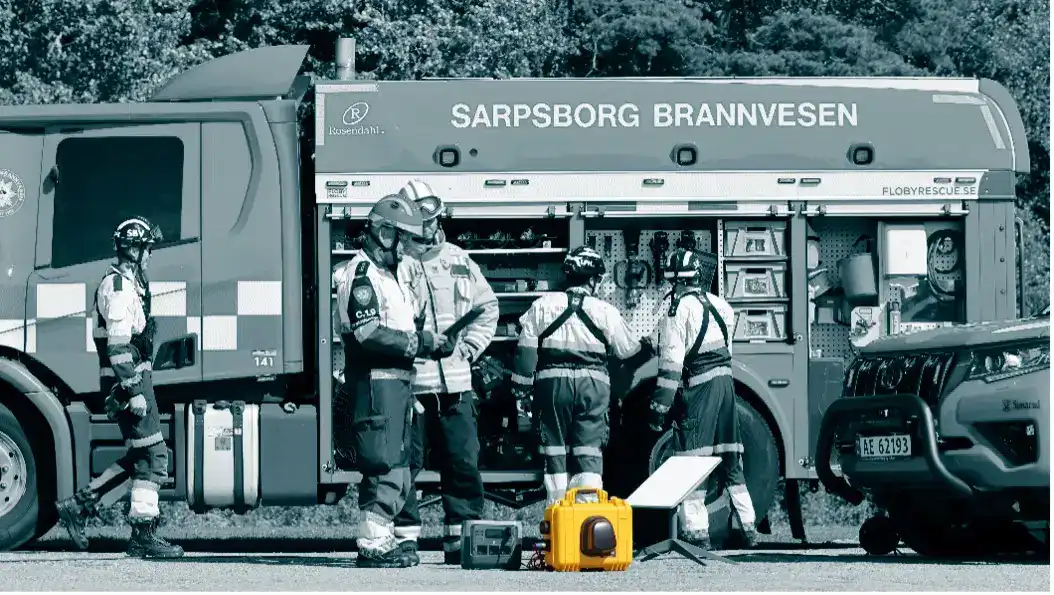 kommunikasjon via satellitteknologi Sarpsborg brannvesen